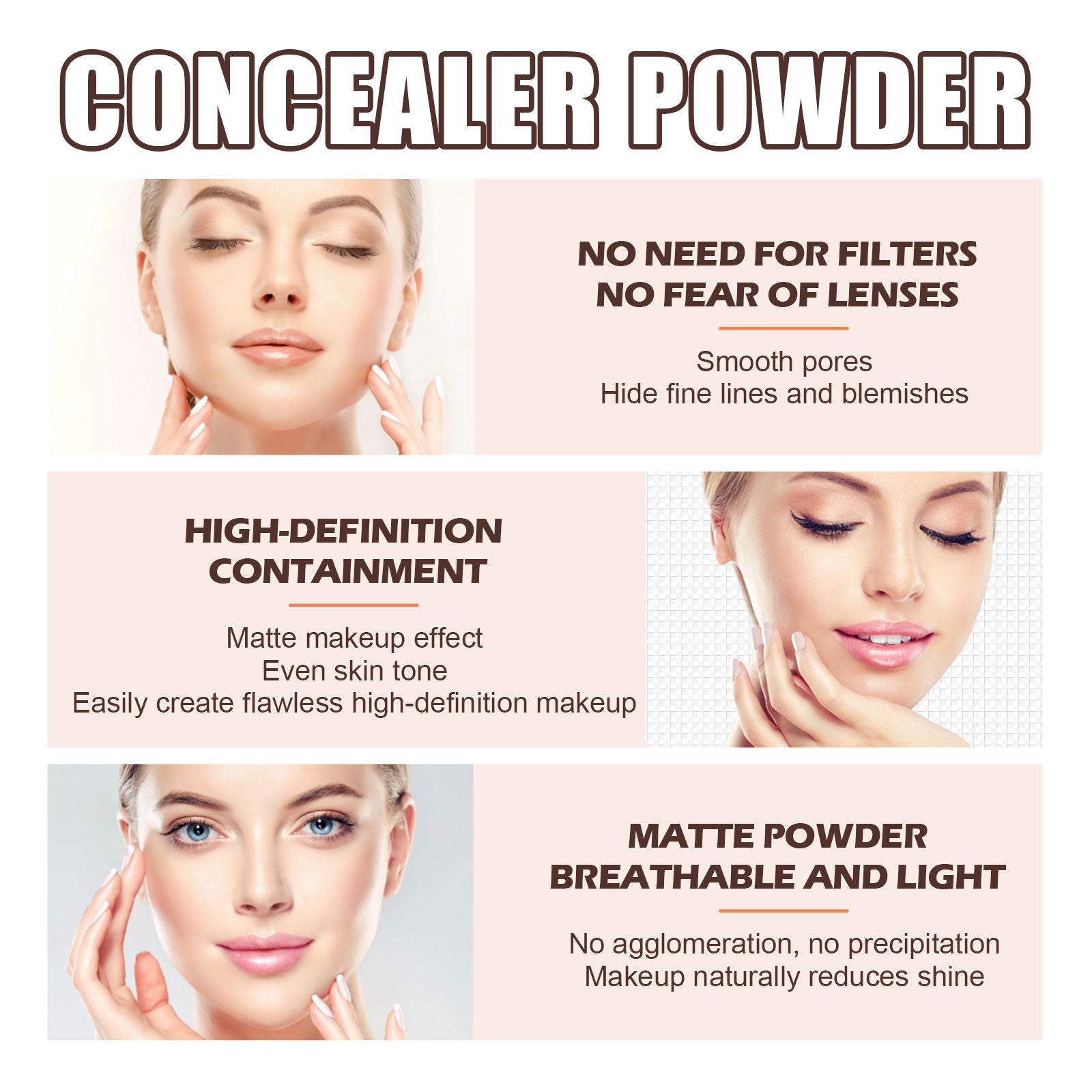 CC Cream, Skin Protection Lightweight Breathable Durable Not Easy To Take Off The Makeup Natural Block Defect Calm Makeup Makeup Powdery Cake